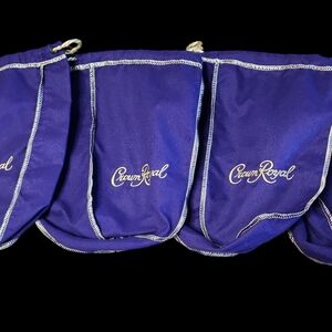 NWOT Crown Royal Purple Drawstring Bags Bundle